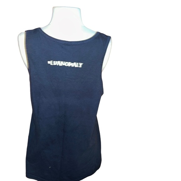 liberty university Flames navy tank top running shirt M medium - Picture 2 of 4